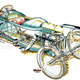 Illustration for article titled 28 rare cutaway illustrations of classic cars
